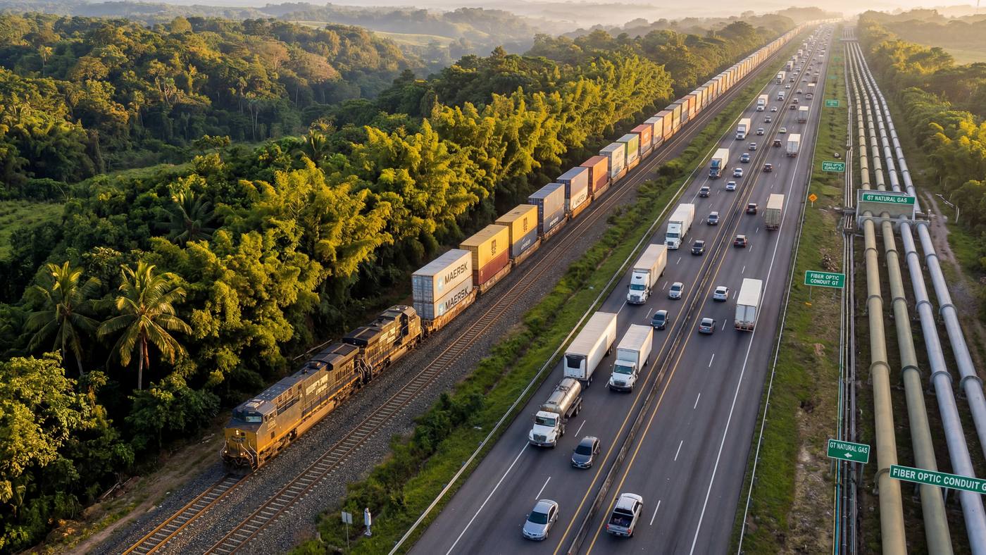 Guatemala impulsa corredor interoceánico de US$15.000 millones entre el Atlántico y el Pacífico