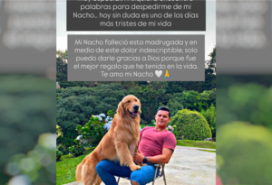 Johnny López despide a su perro Nacho: «Es uno de los días más tristes de mi vida»