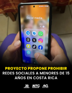 Proyecto propone prohibir redes sociales a menores de 15 años en Costa Rica