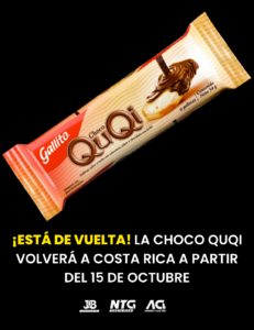 La nostalgia regresa: la Choco QuQi volverá a los establecimientos de Costa Rica en octubre