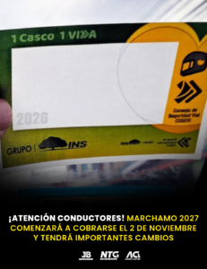 ¡Atención conductores! Marchamo 2027 comenzará a cobrarse el 2 de noviembre y tendrá importantes cambios
