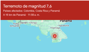 Fuerte sismo sacude Costa Rica y se percibe en distintas zonas del país